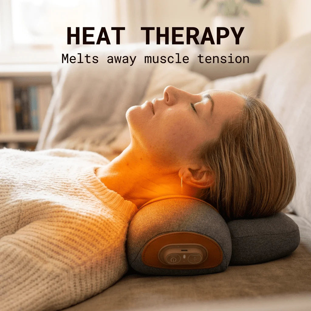 Thera Pillow — Traction Cervicale, Chaleur & Massage 3-en-1
