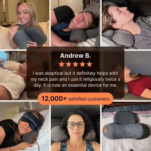 Thera Pillow — Traction Cervicale, Chaleur & Massage 3-en-1